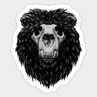 Lion Skull Sticker
